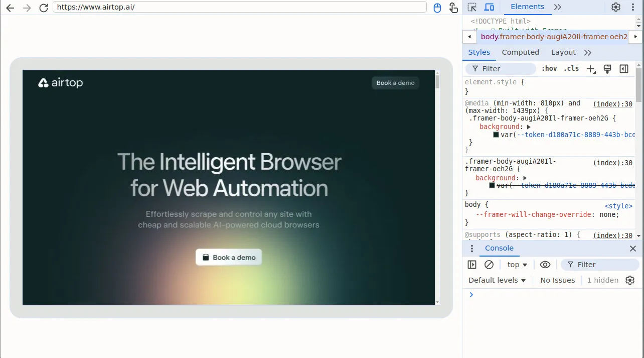 Devtools inspector